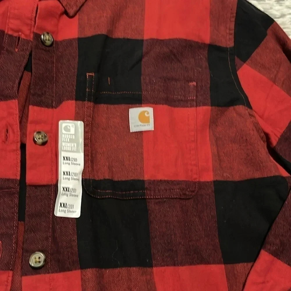New! Carhartt plaid shirt Size XXL - Picture 7 of 16